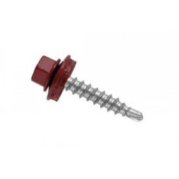 Саморез кровельный 4,8х70 RAL3011 красный 